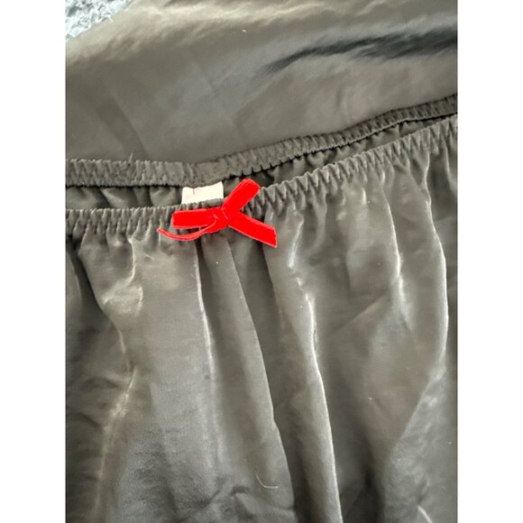 Auden Medium Satin Wide-Leg Black Sleep Pants NEW - Picture 5 of 5